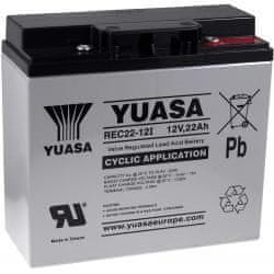Yuasa Akumulátor nouzové osvětlení poplašné systémy 12V 22Ah hluboký cyklus - YUASA originál