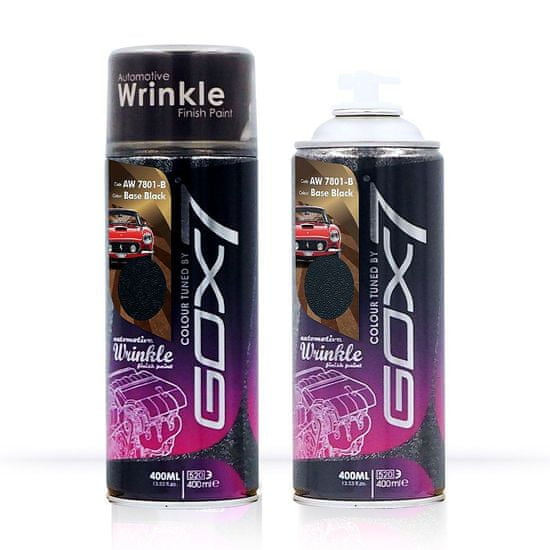GOX7 EUROPE Wrinkle Sparkling Silver - strukturovaná vrásčitá barva s teplotní odolností , limited edition color pack special metallic & pearl efect wrinkle finish paint