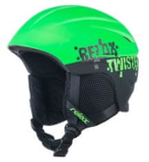 R2 Lyžařská helma Relax Twister matná zelená černá S 53-56 cm