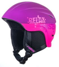 R2 Lyžařská helma Relax Twister matná fialová růžová XS 49-52 cm