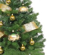 LAALU.cz Ozdobený umělý vánoční stromeček ZLATÉ TÓNY 60 cm s LED OSVĚTLENÍM V KVĚTINÁČI