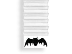LAALU.cz Dekorační roleta s netopýrem z papíru bílá 170 cm