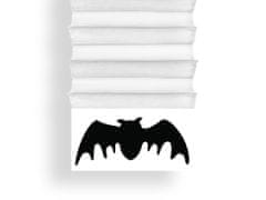 LAALU.cz Dekorační roleta s netopýrem z papíru bílá 170 cm