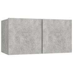shumee 6dílný set TV skříněk betonově šedý dřevotříska