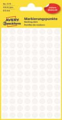 Avery Zweckform Kulaté značkovací etikety 3175 | Ø 8 mm, 416 ks, bílá