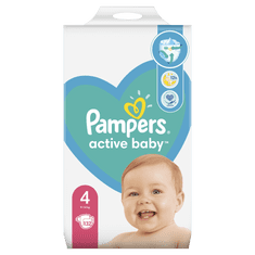 Pampers Active Baby Plenky Velikost 4, 132 Plenek, 9-14 kg