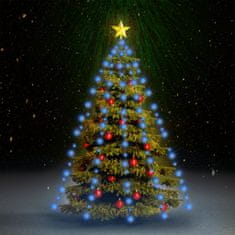 Greatstore Světelná síť na vánoční stromek s 210 LED modrá 210 cm