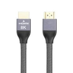MG kabel HDMI 2.1 8K / 4K / 2K 5m, stříbrný