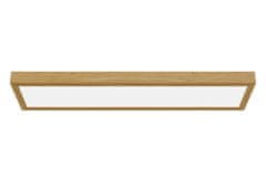 APLED LONG WOODLINE BACKLIT 42W 120x30cm, stropní/přisazené přírodní dřevo dub 