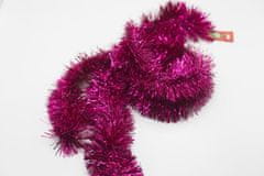 CBPAP Vánoční řetěz hustý 8cm x 2m 9390 Růžovo-fialový