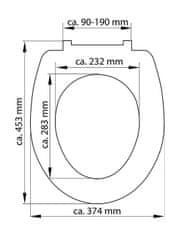 Schütte WC sedátko EASY CLIP bílé | Duroplast, Soft Close s automatickým klesáním a rychloupínacím uzávěrem