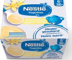 Nestlé Yogolino mléčný dezert s příchutí vanilky 6 x (4x100g)