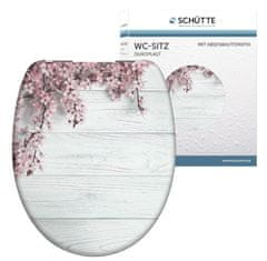 Schütte WC sedátko FLOWERS&WOOD | Duroplast, Soft Close s automatickým klesáním