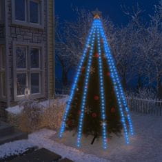 shumee Světelná síť na vánoční stromek se 400 LED modrá 400 cm