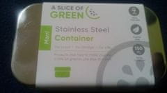 Slice of Green Nerezová krabička / box na svačinu SLICE OF GREEN - MORRI 150 ml