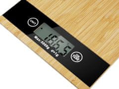 LTC Kuchyňská váha LTC LXWG100, 5kg/1g, imitace dřeva