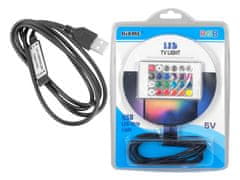 LTC LED pásek za TV RGB 5050, 5V, 2m, USB, ovladač