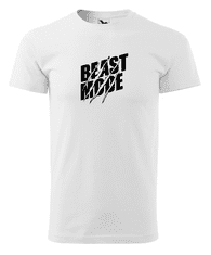 Fenomeno Pánské tričko - Beast mode - bílé Velikost: 4XL