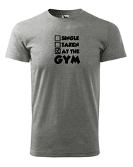 Fenomeno Pánské tričko - At the gym - šedé Velikost: S