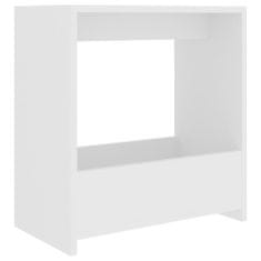 Greatstore Odkládací stolek bílý 50 x 26 x 50 cm dřevotříska