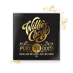 Willies Cacao 100% hořká čokoláda Pure Gold Sur de Lago, Venezuela, 40g