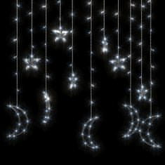 shumee Pohádková světla Hvězda a měsíc dálkové ovládání 138 LED bílá