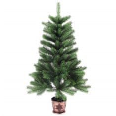 Greatstore Umělý vánoční strom s velmi realistickým jehličím 90 cm zelený