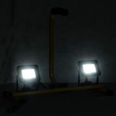 shumee LED reflektor s rukojetí 2 x 10 W studené bílé světlo
