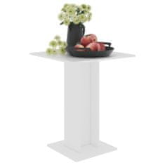 Greatstore Bistro stolek bílý 60 x 60 x 75 cm dřevotříska