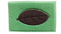 Unison  Koupelnová předložka - rohožka 40x60 cm zelená vzor List