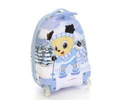 T-class® Dětský kufr s batohem 4120 (lyžař-modrá)