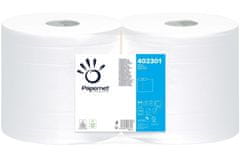 Papernet průmyslová papírová utěrka 302 m-2 vrstvá-2 role 1000 útržků celulóza