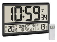 TFA Nástěnné hodiny s vnitřní a vnější teplotou 60.4521.01