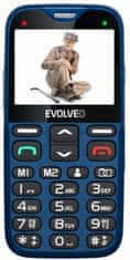 Evolveo EasyPhone XG, mobilní telefon pro seniory s nabíjecím stojánkem, modrý