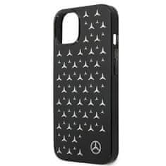 MERCEDES MEHCP13MESPBK hard silikonové pouzdro iPhone 13 6.1" black Silver Stars Pattern