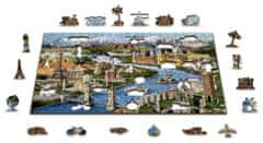 Wooden city Dřevěné puzzle Světové památky 2v1, 75 dílků EKO