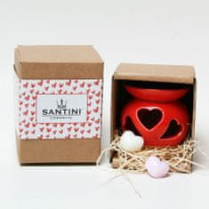 Santini Cosmetics Aroma lampa s vonnými vosky Santini - Srdíčková edice