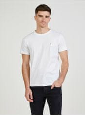 Tommy Hilfiger Bílé pánské tričko Tommy Hilfiger XL