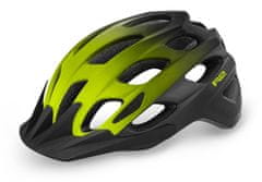 R2 Cyklistická helma Cliff ATH22E/L 58-61 cm černá ,neon žlutá ,matná