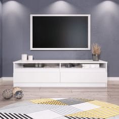 Target Home Televizní stolek TV stolek 140 cm bílá barva