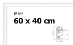 BFHM Plastový rám 60x40cm - bílý