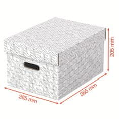 Esselte Box úložný Home střední, bílý, sada 3 ks