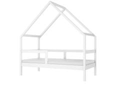 Homlando Dětská postel domeček PEAK 160 x 80 cm borovice bílá mat