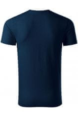 Malfini Pánské triko, strukturovaná organická bavlna, tmavomodrá, 3XL