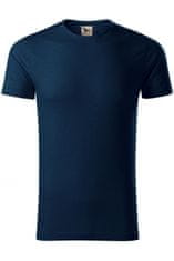 Malfini Pánské triko, strukturovaná organická bavlna, tmavomodrá, 3XL