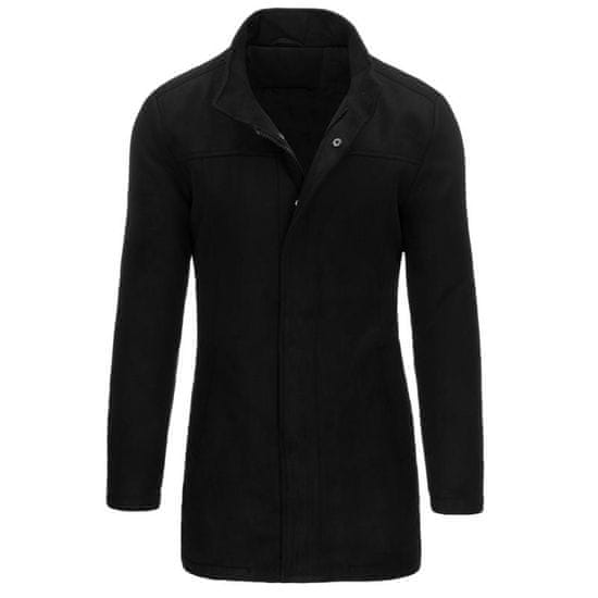 Dstreet Pánský jednořadý zimní kabát DONA černá cx0436