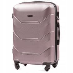 Wings Cestovní kufr skořepinový W17,růžovo zlatý,malý,55x39x22