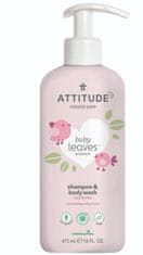 Attitude Dětské tělové mýdlo a šampon (2 v 1) Baby leaves bez vůně 473 ml