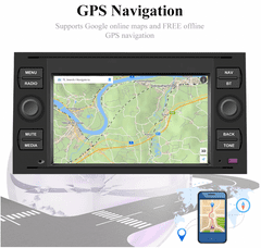 Podofo Autorádio Ford TRANSIT, KUGA, FOCUS, MONDEO, GALAXY, FUSION, C-MAX, S-MAX, CONNNECT, Android Rádio Pro FORD s GPS navigací, WIFI, Bluetooth