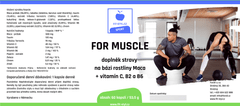 FIT-STYL.CZ For Muscle - Maca (500mg) + vitamín C, B2 a B6, 60 kapslí / 53,5g 